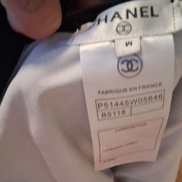 CHANEL Vintage Black & White One Piece Swimsuit Medium Fits 6-10 - Picture 2 of 10